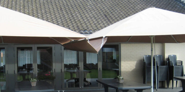 goot voor vierkante of rechthoekige parasols